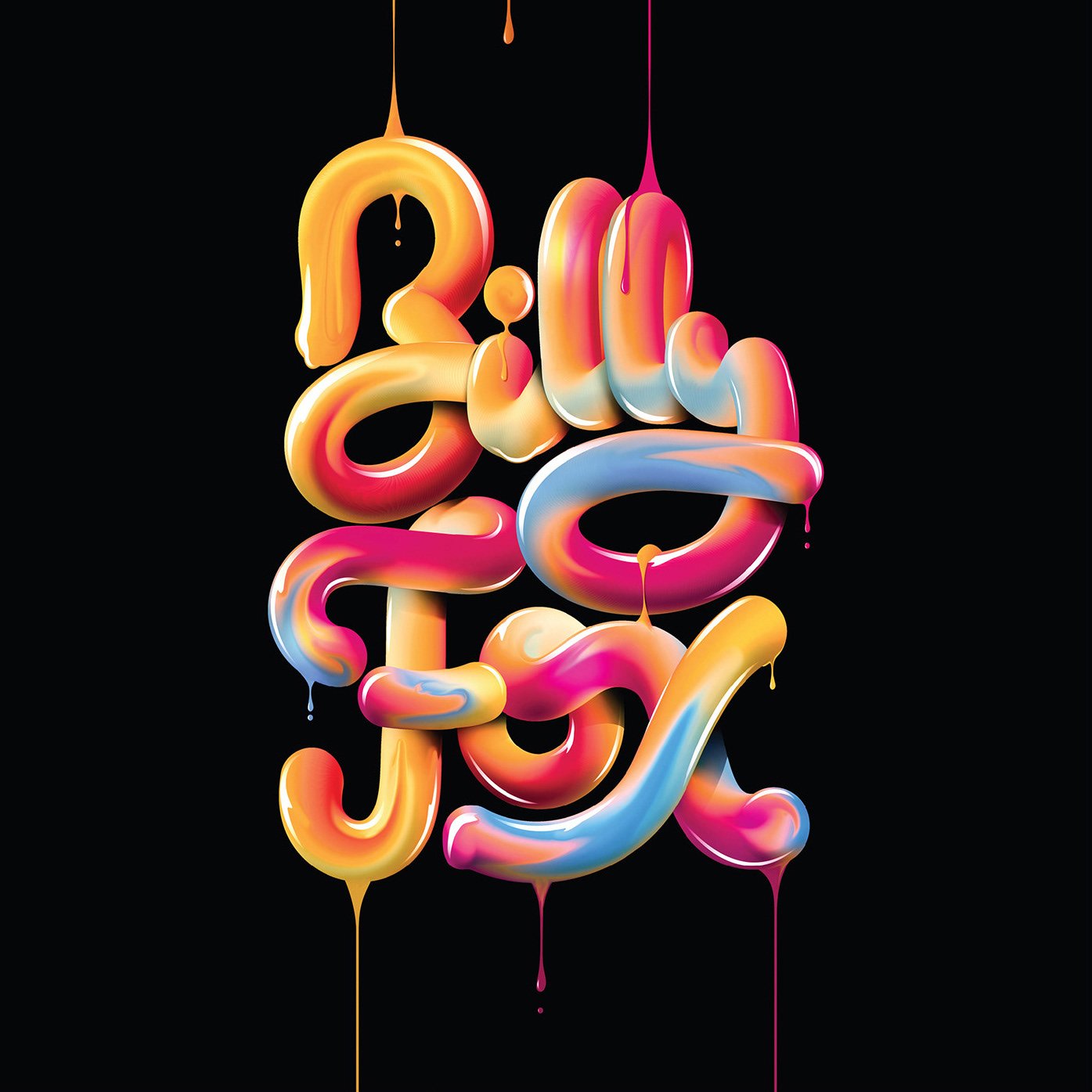 Billy Fox Shapes — 3D lettering and motion design by José Bernabé, freelance Art Director