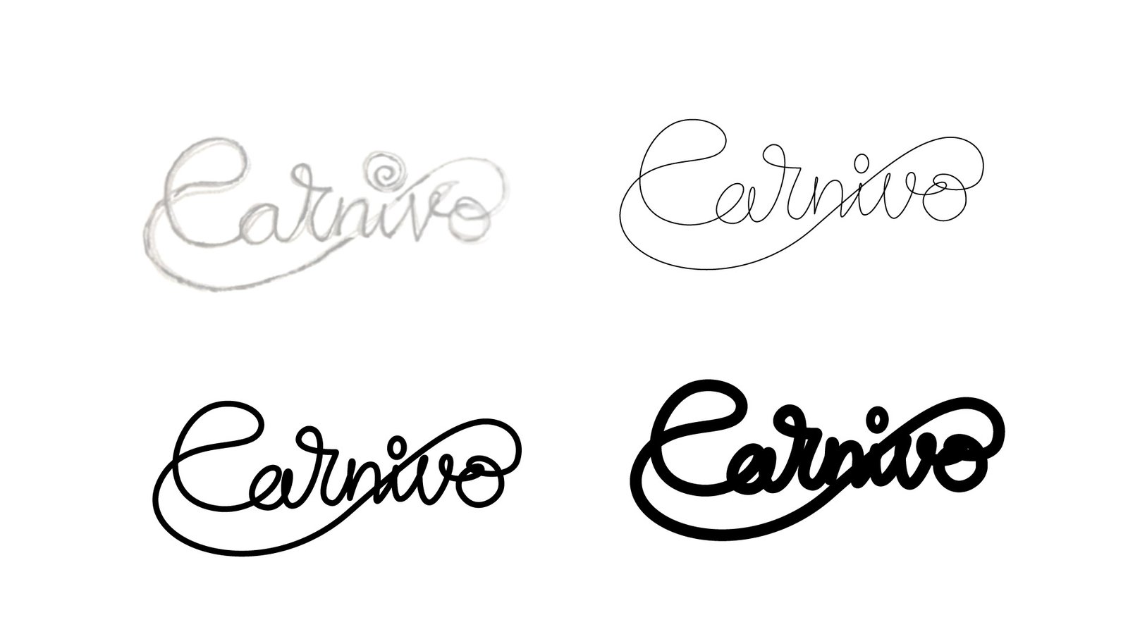 Carnivo — logo design, branding and custom lettering by José Bernabé, Art Director