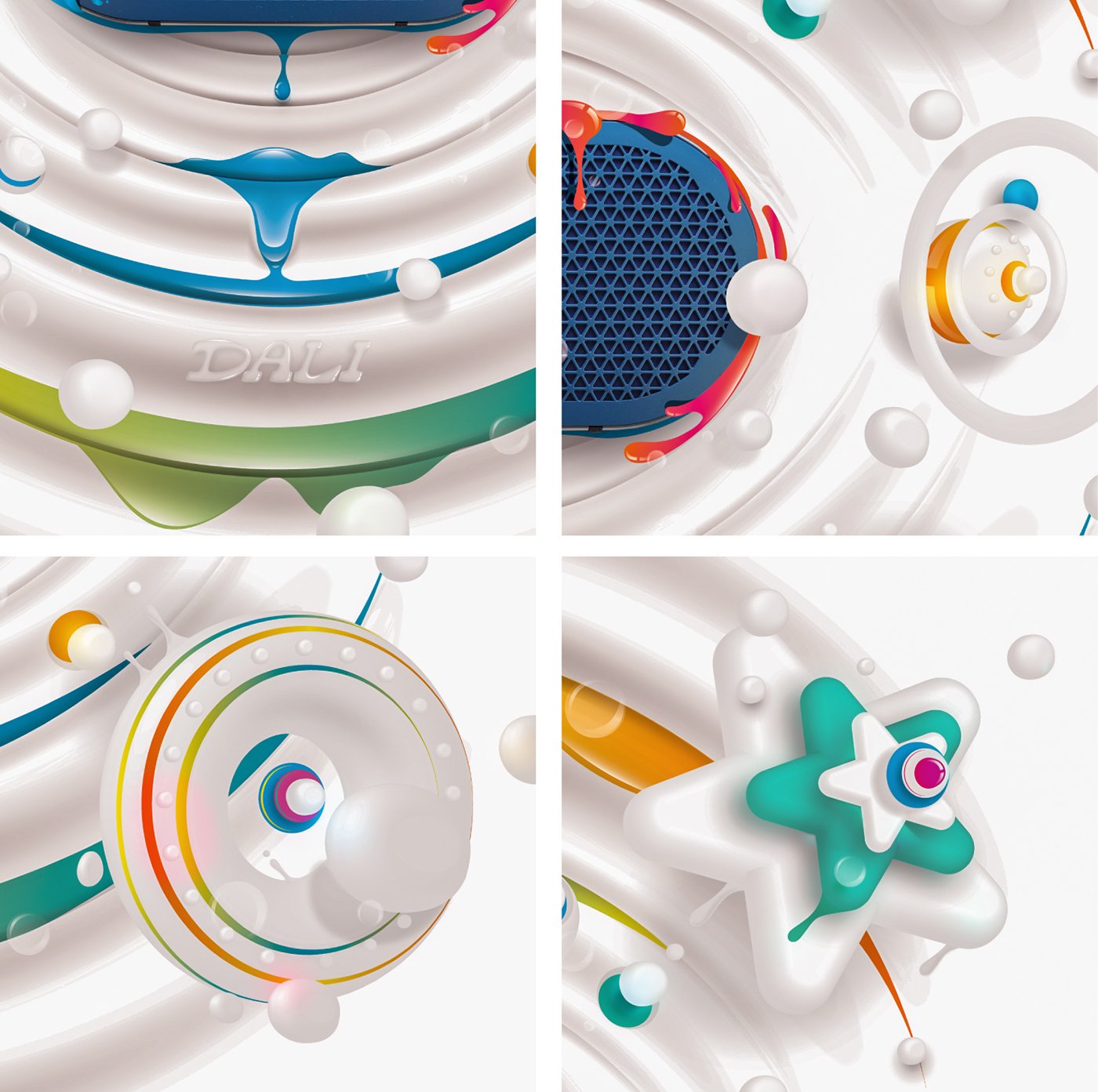 Dali Katch Speaker product launch key visual by José Bernabé