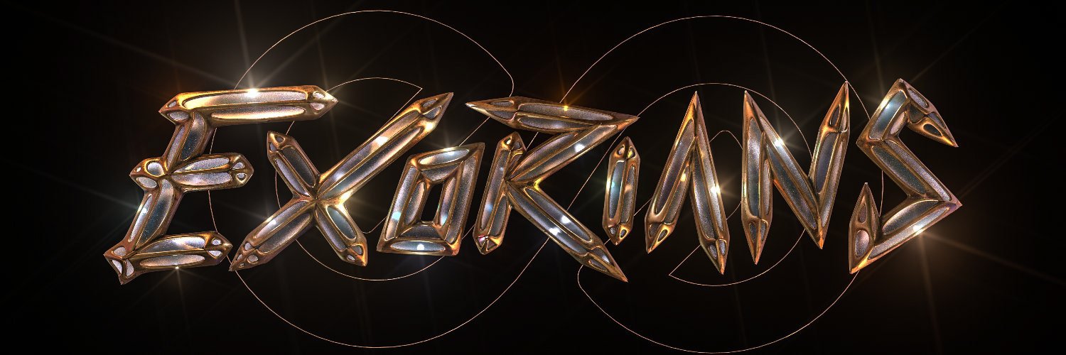 Exorians 3D logo and lettering by José Bernabé Art Director