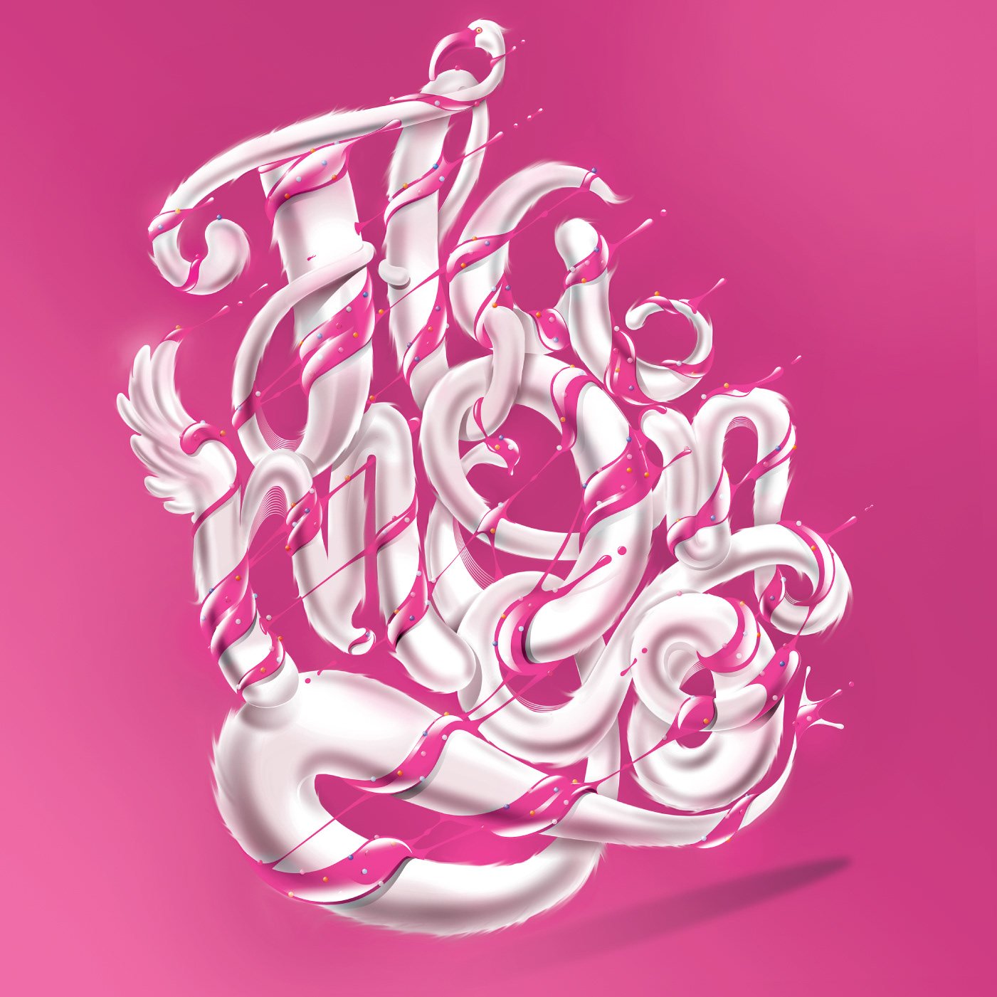 Flamongo lettering design by José Bernabé Art Director