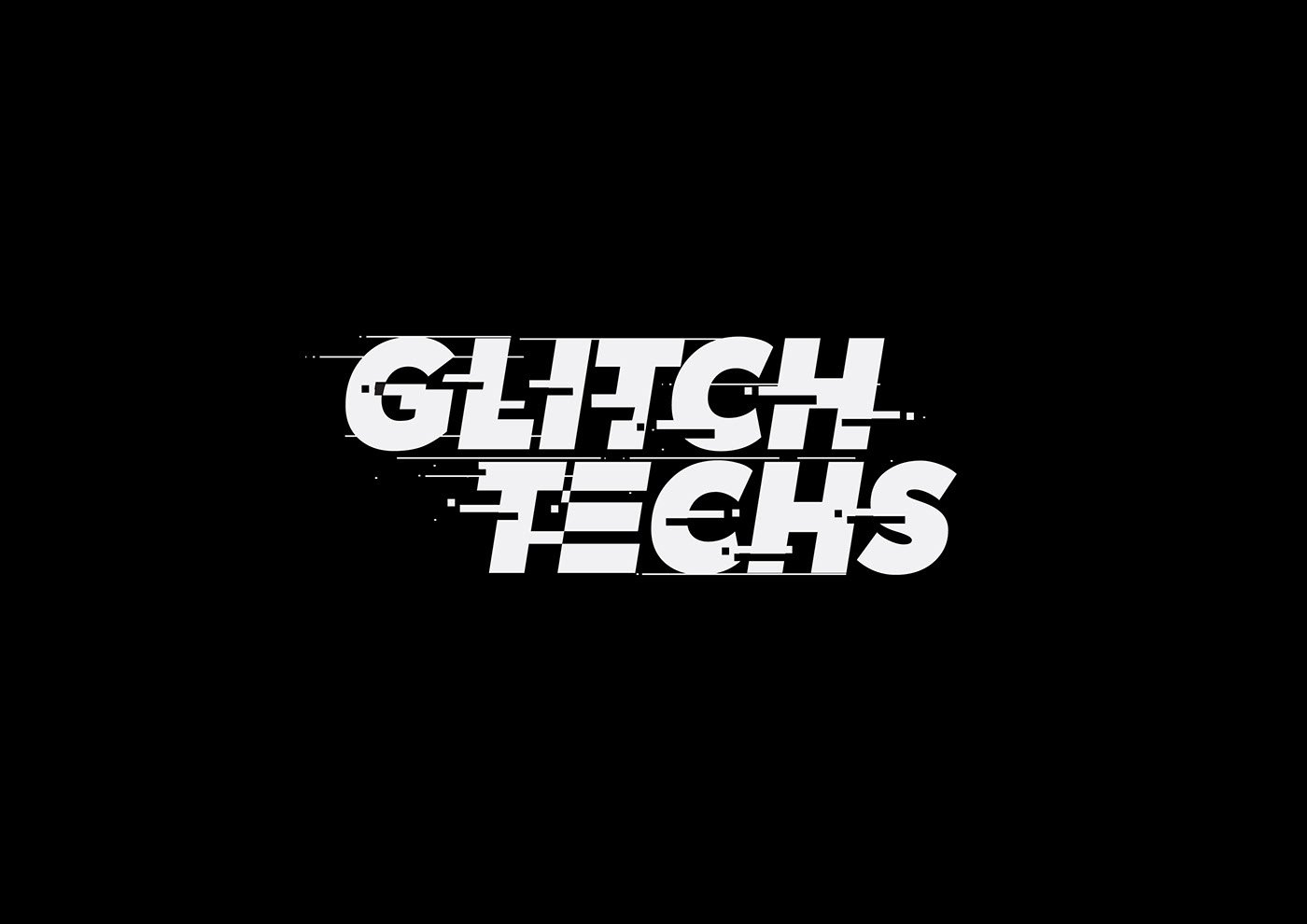 Glitch Techs — title design and lettering for Nickelodeon by José Bernabé, Art Director