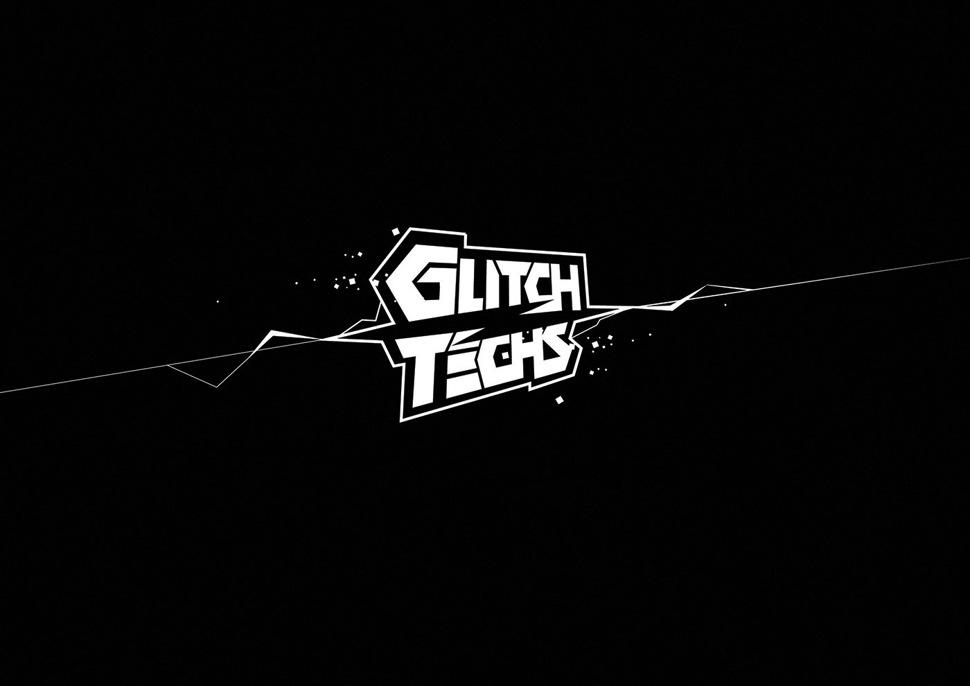 Glitch Techs — title design and lettering for Nickelodeon by José Bernabé, Art Director