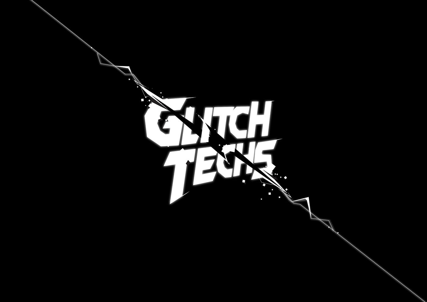 Glitch Techs — title design and lettering for Nickelodeon by José Bernabé, Art Director