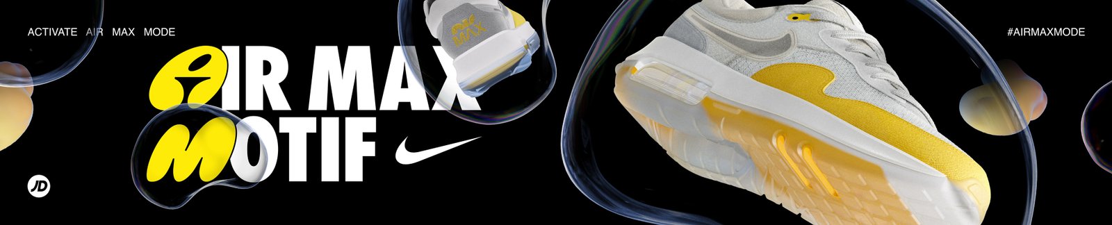 Nike JD Kids × Air × Play — key visual and lettering campaign by José Bernabé, Art Director