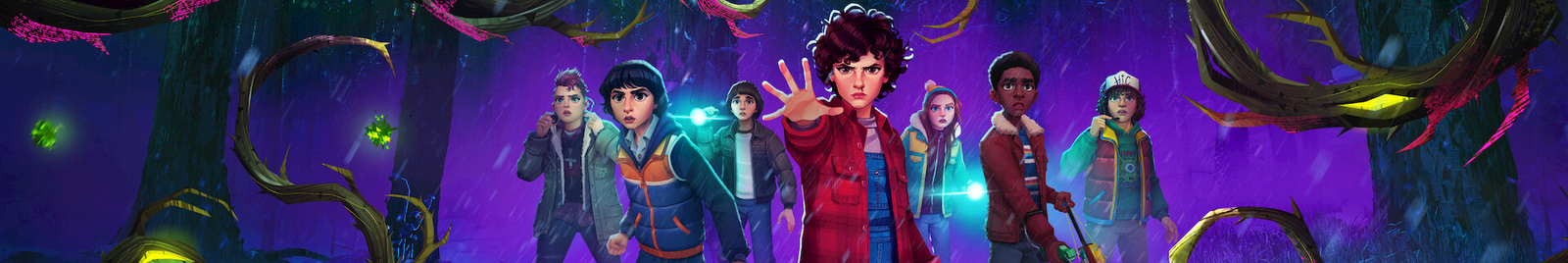 Stranger Things The Missing Chapters — title lettering and key visual by José Bernabé, Art Director