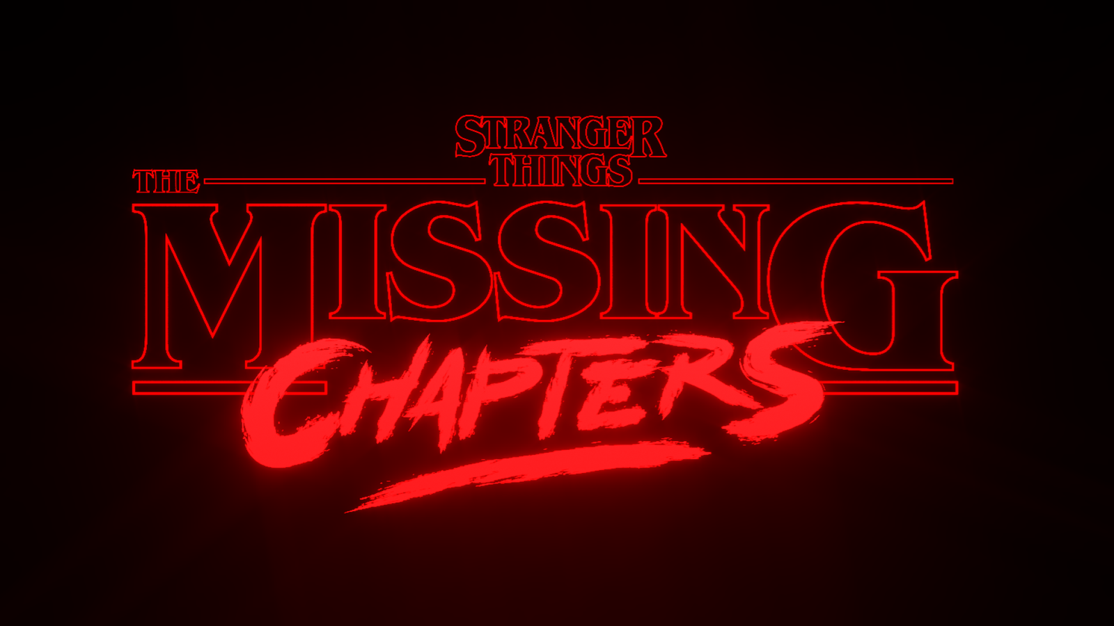 Stranger Things The Missing Chapters title lettering and key visual by José Bernabé