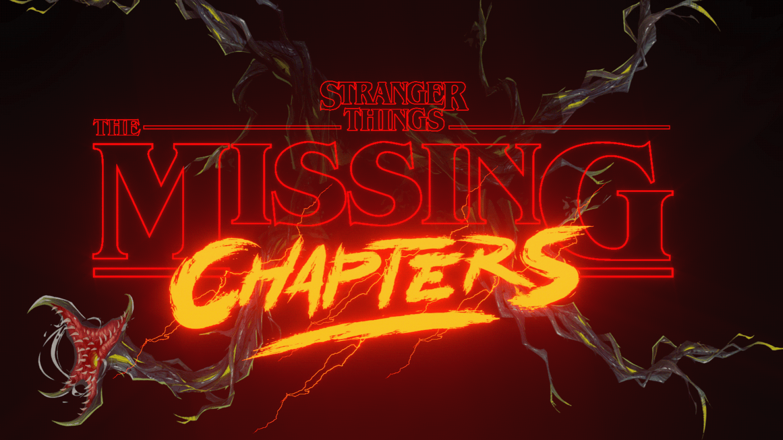 Stranger Things The Missing Chapters title lettering and key visual by José Bernabé