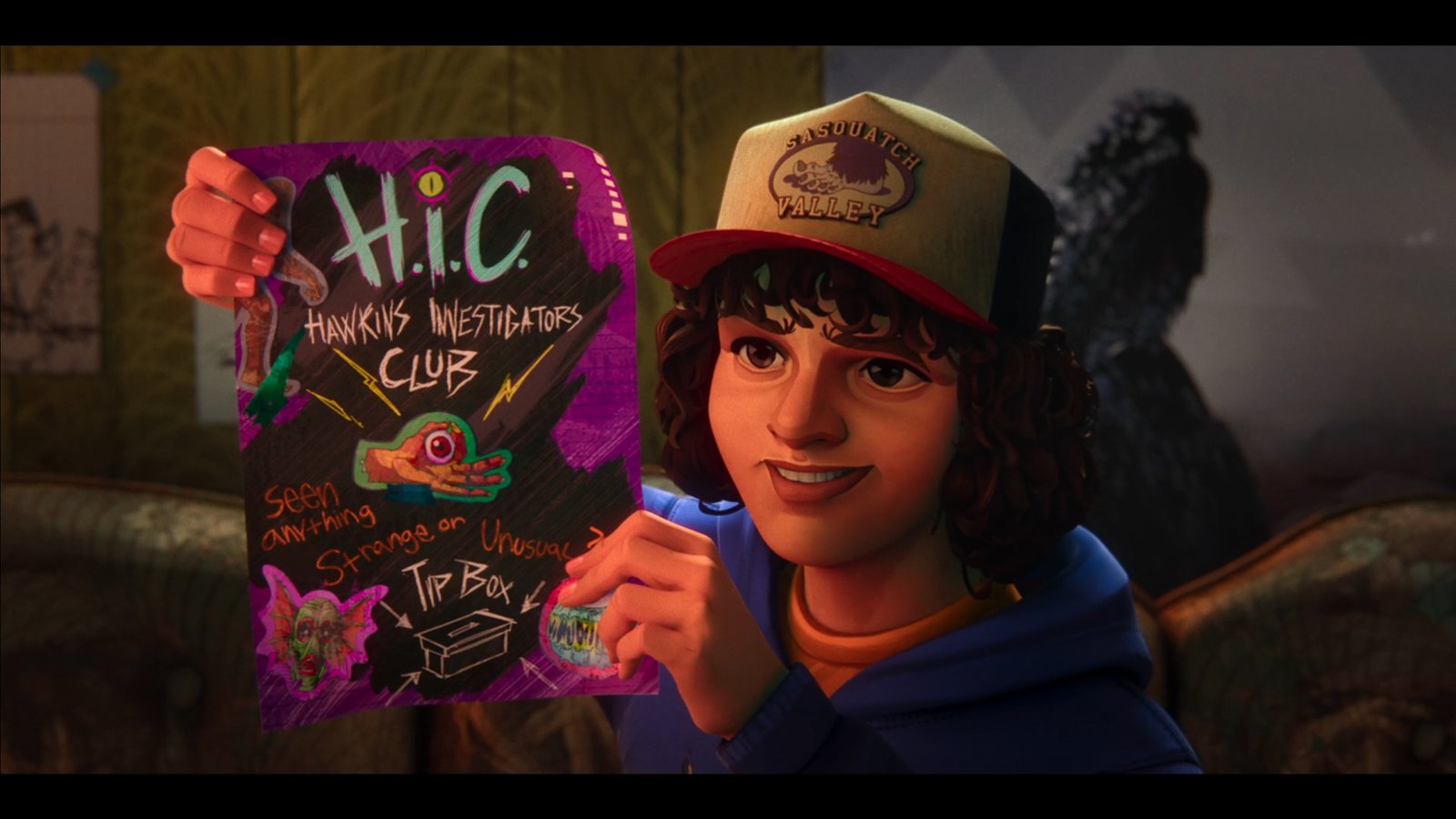 Stranger Things The Missing Chapters title lettering and key visual by José Bernabé