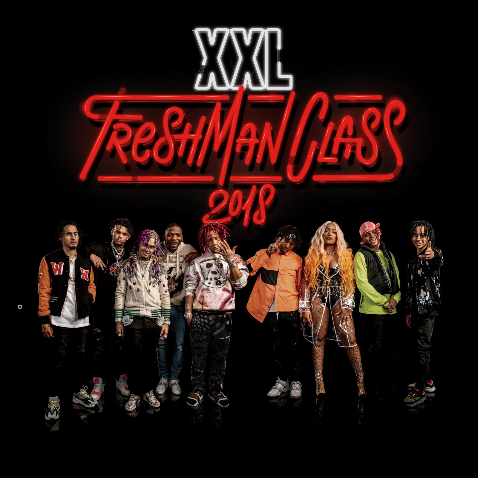 XXL Freshman Class 2018 lettering by José Bernabé Art Director