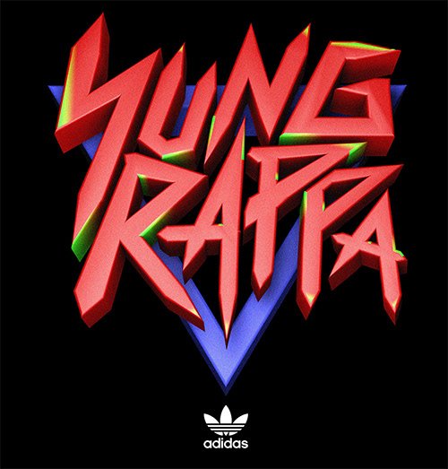 Yung Rappa — lettering and typography design by José Bernabé, Art Director